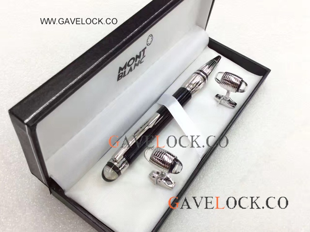 Starwalker Ballpoint Pen & Cufflinks / Copy Mont Blanc Pen and Cufflink Set